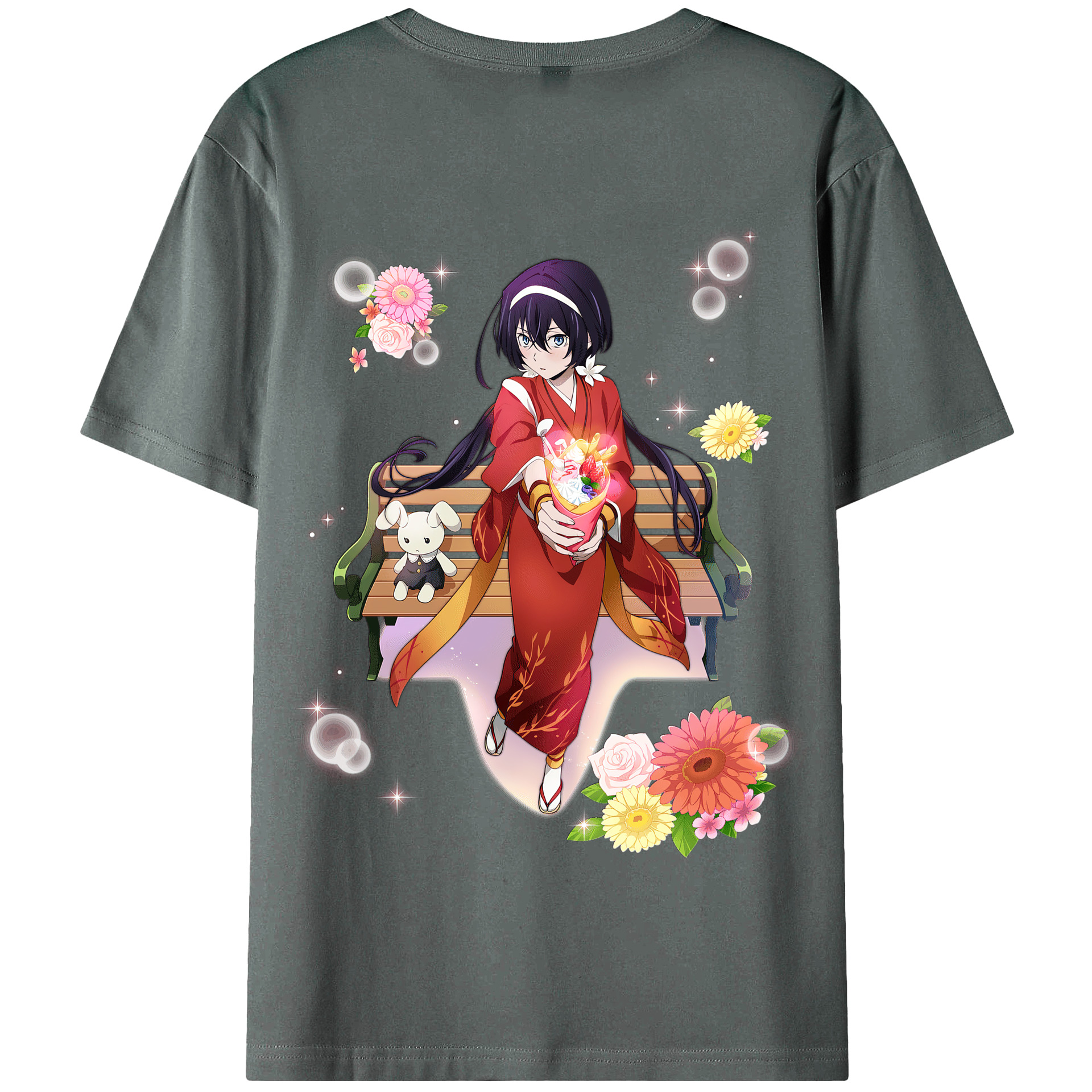 （画像用） 文豪ストレイドッグス Bungo Stray Dogs 綿100％半袖Tシャツ（背面プリント）
